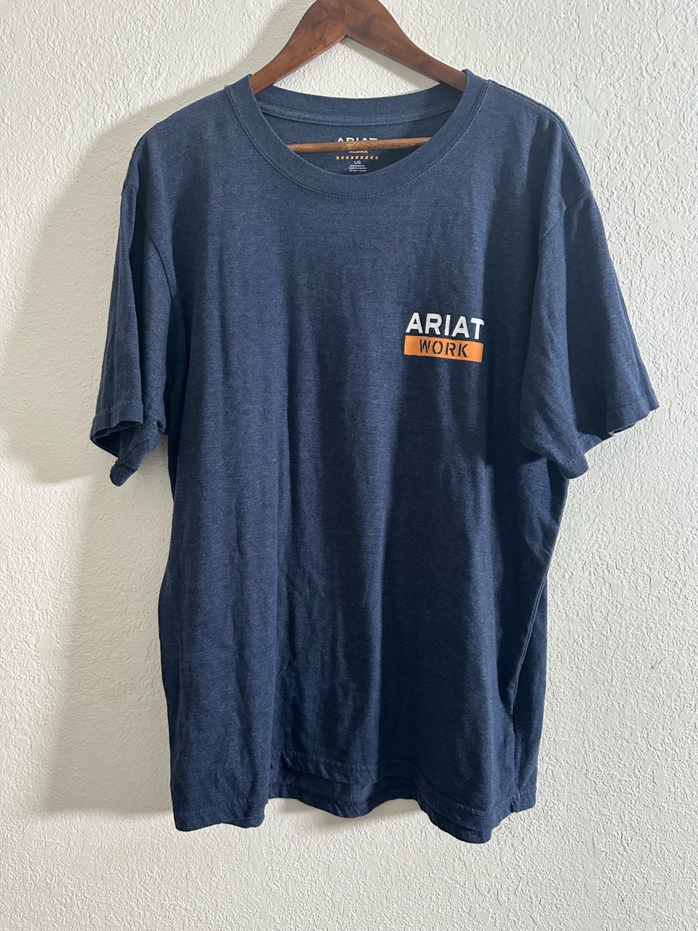 Ariat Rebar Strong Roughneck Men’s Graphic Skull Short Sleeve Blue Tee Size L